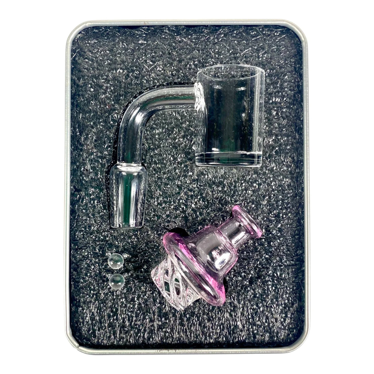 14 mm Dab Kit Quartz Banger with Vortex Carp Cap and Pearls - product image 2