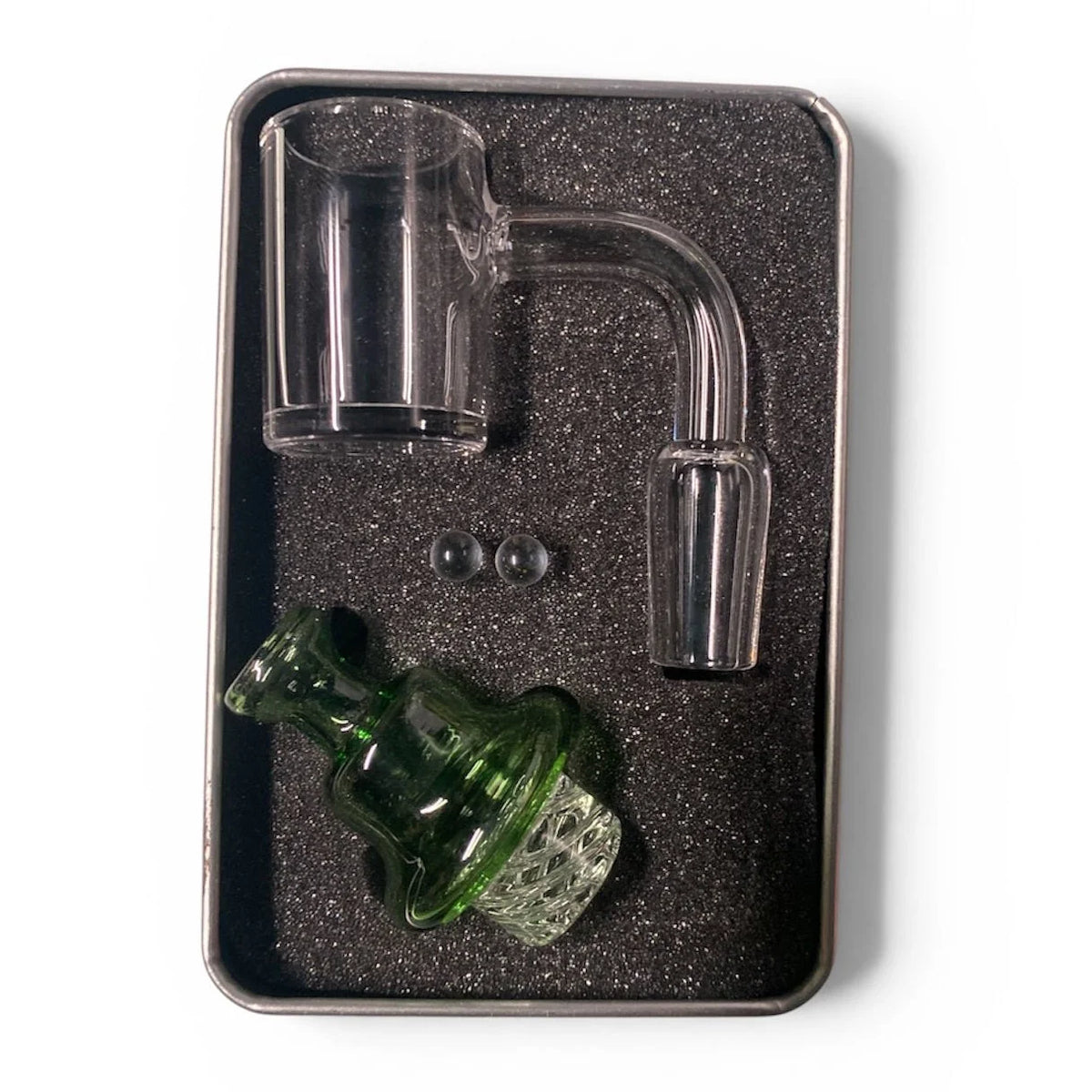 14 mm Dab Kit Quartz Banger with Vortex Carp Cap and Pearls - product image 3