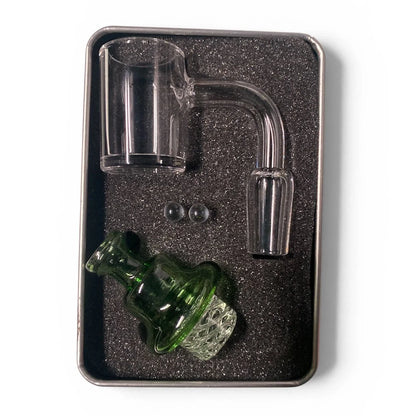 14 mm Dab Kit Quartz Banger with Vortex Carp Cap and Pearls - product image 3
