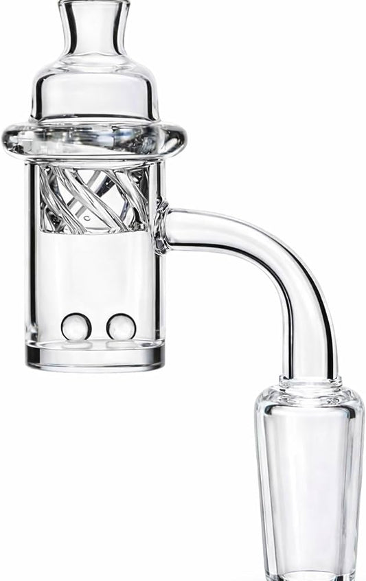 14 mm Dab Kit Quartz Banger with Vortex Carp Cap and Pearls - product image