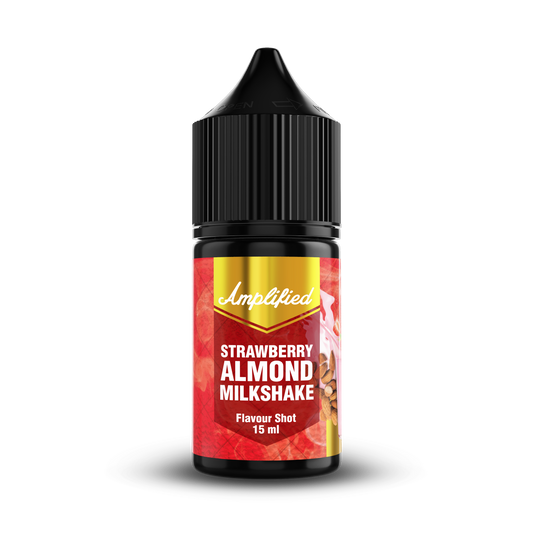 Amplified - Strawberry Almond Milkshake - Longfill Flavour Shot (15 ml) - product image